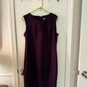 Calvin Klein Purple Midi Dress